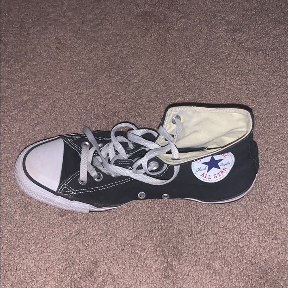 Black hightop Converse
